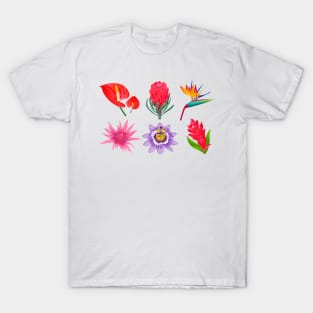 Exotic Jungle Flowers T-Shirt